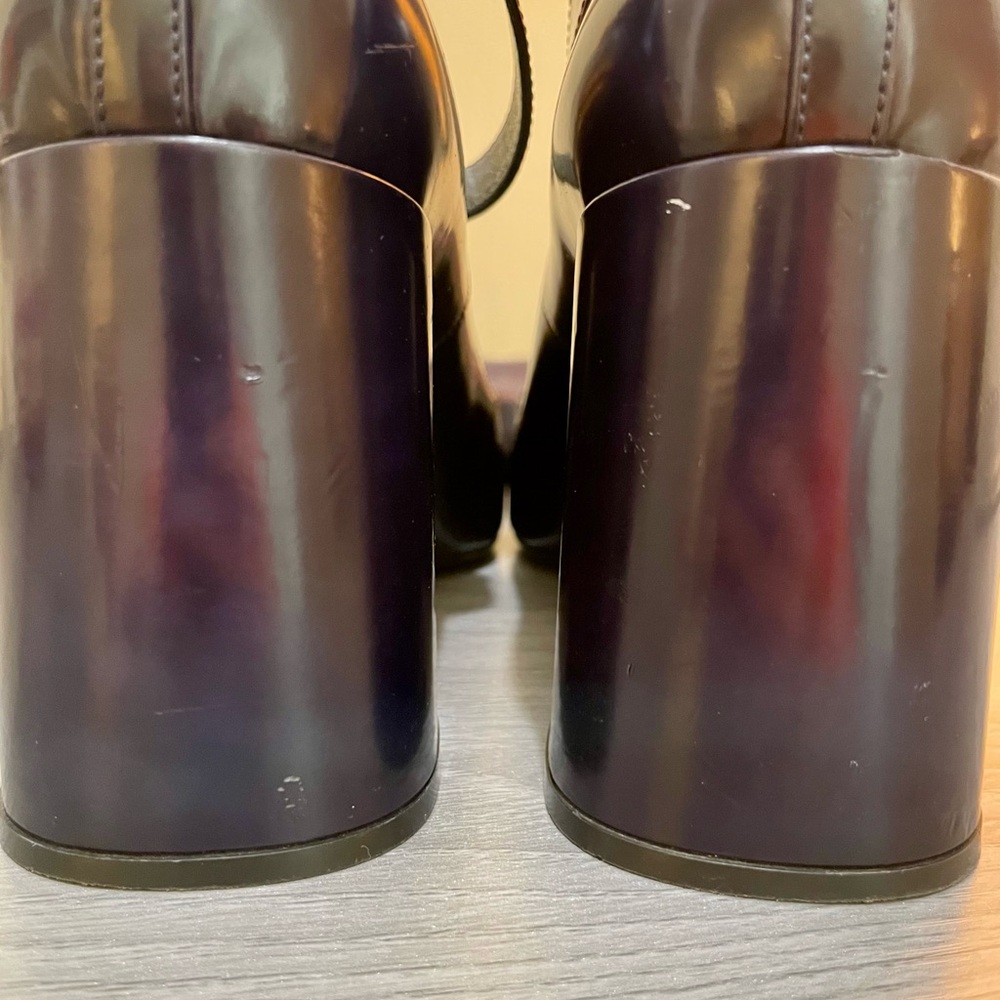 Prada Navy Ankle Strap Heels - Picture 6 of 11